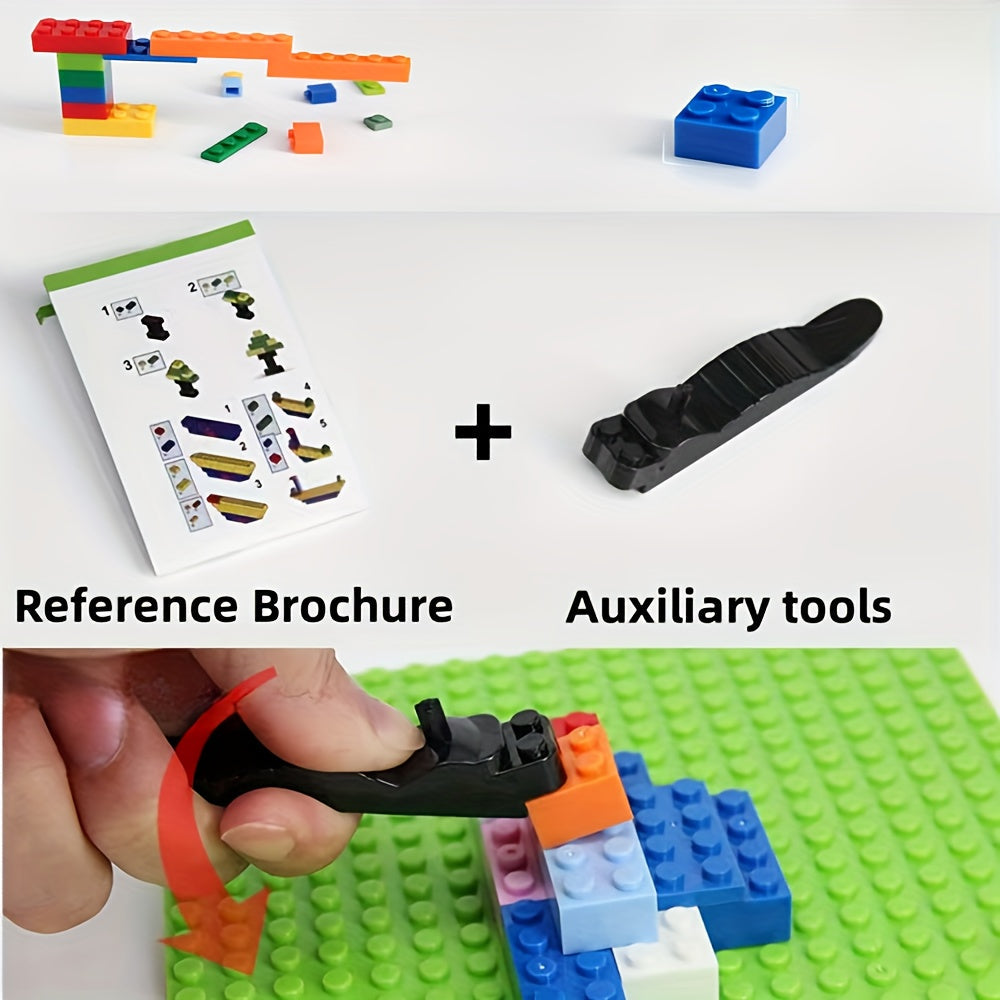 Lot de 500 briques de construction éducatives pour enfants, jeu de construction DIY à petites particules emboîtables, favorise la créativité et l'imagination, cadeau pour garçons et filles dès 3 ans (maternelle)