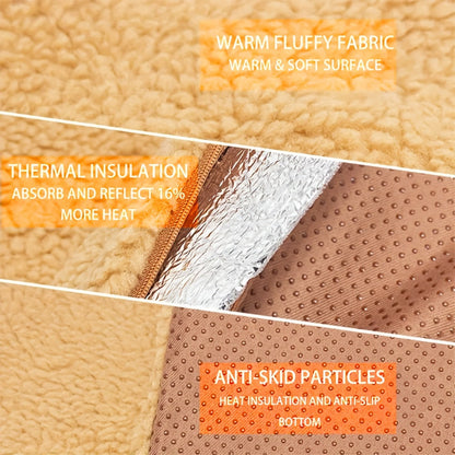 Tapis auto-chauffant pour chiens et chats – Couchage thermique ultra-doux, sans électricité, pour une chaleur instantanée sur les sols froids