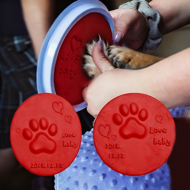 Kit de souvenir avec empreinte de patte d'animal, lot de 3 - Argile souple pour empreintes de pattes de chien et chat, cadeau commémoratif pour perte d'animal, 66g par sachet
