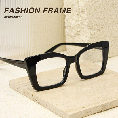 Women's Reading Glasses Set 7 Pairs – Large Square Vintage Style, Spring Hinges, +1.0 to +4.0 Magnification, Durable PC Frame, Stylish Everyday Eyewear for Women