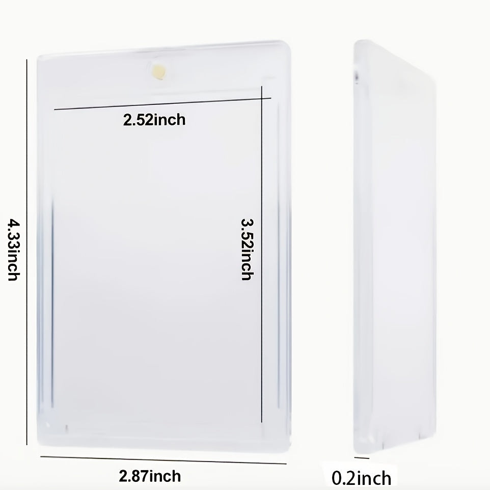 Étuis magnétiques pour cartes 35pt avec protection UV – Protections ultra-fines en plastique rigide pour cartes à collectionner, étuis « One-Touch » pour cartes de sport, football, baseball, Pokémon, TCG – Lot de 25/50/100/200/400