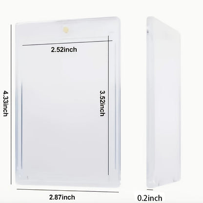 Étuis magnétiques pour cartes 35pt avec protection UV – Protections ultra-fines en plastique rigide pour cartes à collectionner, étuis « One-Touch » pour cartes de sport, football, baseball, Pokémon, TCG – Lot de 25/50/100/200/400
