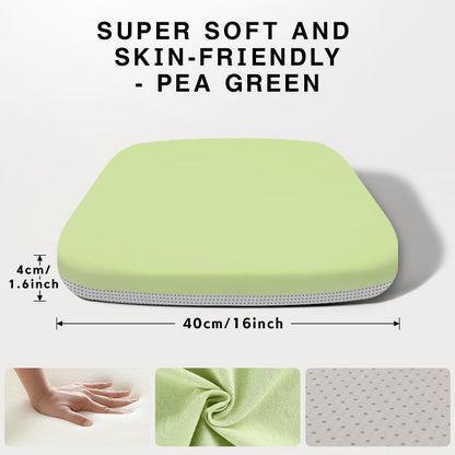 Coussin de siège ergonomique extra large, 39,9 cm, mousse polyuréthane haute densité, base antidérapante, housse lavable et respirante pour chaise de bureau et siège de voiture – Soutien prolongé de l'assise