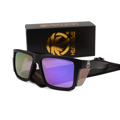 Lunettes de soleil carrées polarisées pour homme, verres photochromiques miroir UV400, monture intégrale en polycarbonate, étui inclus, 10 couleurs, pour le sport et la conduite en extérieur
