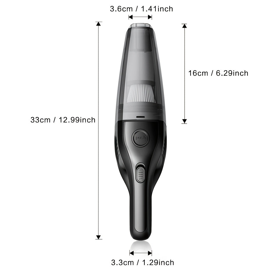 Aspirateur à main rechargeable sans fil – Aspiration puissante de 6 kPa, 40 dB silencieux, mini aspirateur portable pour poils d'animaux, voiture, clavier, nettoyage de bureau et maison avec suceur plat