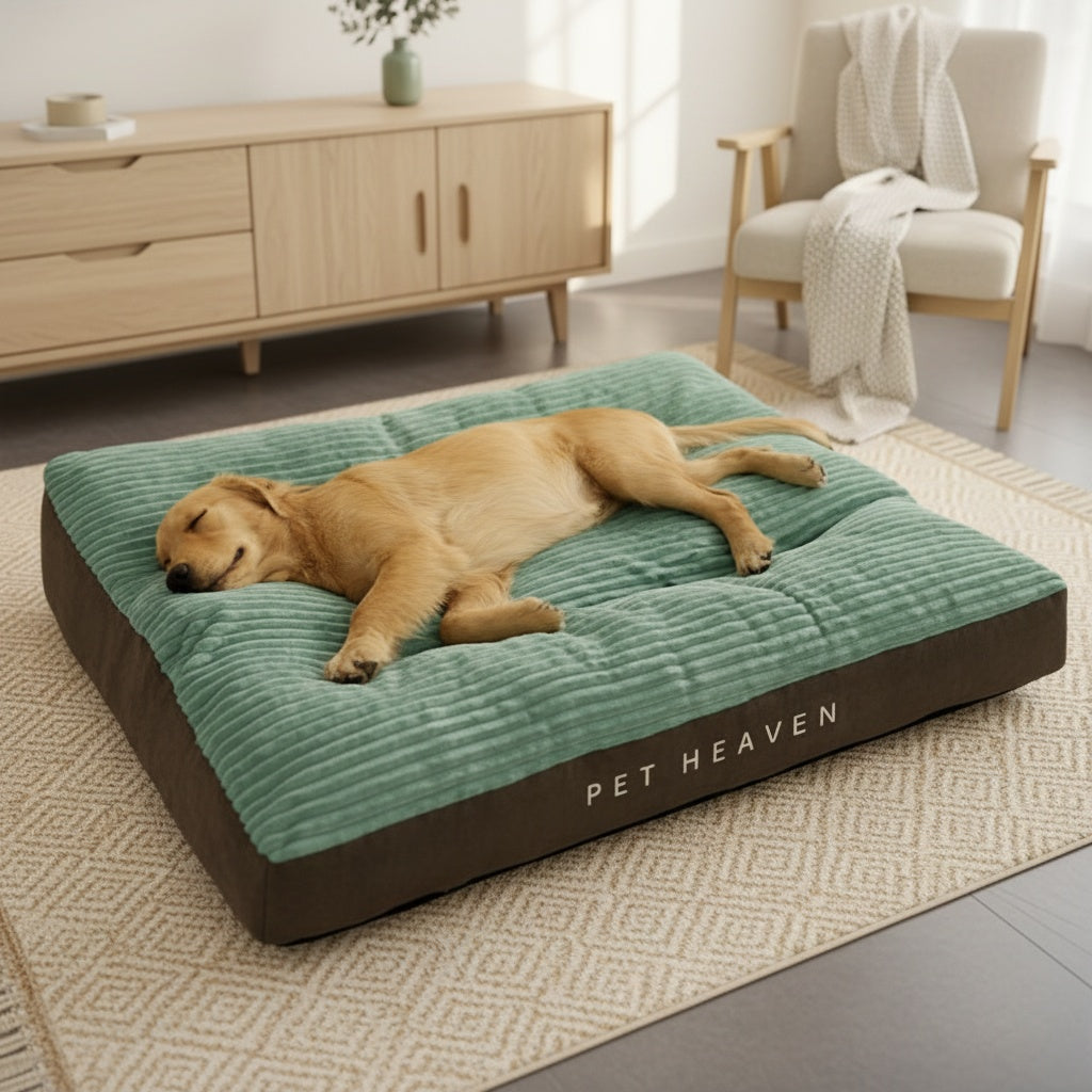 Lit orthopédique pour chien 2XL pour grandes races – Housse lavable et amovible, rembourrage en fibres de polyester, base antidérapante, tapis de repos tout confort pour grands chiens toutes saisons