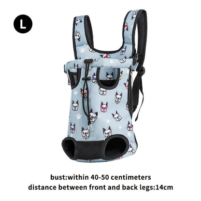 Hands-Free Pet Backpack Carrier for Cats & Small Dogs – Breathable Mesh Harness with Adjustable Shoulder Straps, Outdoor Travel Bag for Hiking, Cycling & Park Walks, Perfect Halloween & Christmas Gift