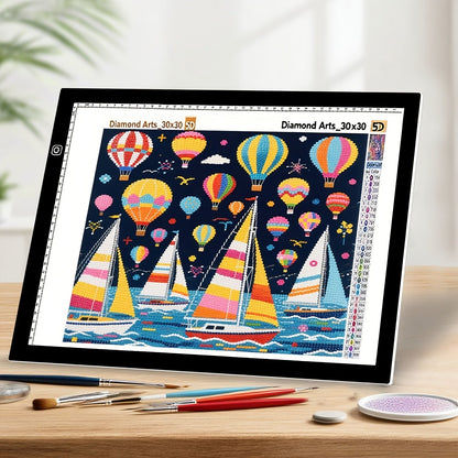 Tablette lumineuse LED A2 A3 A4 à luminosité réglable, double bande LED, table lumineuse pour diamond painting, croquis, dessin et art