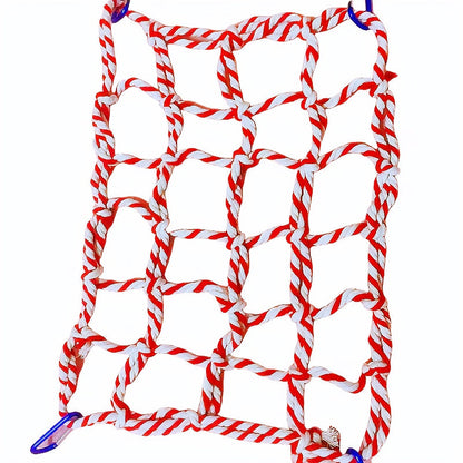 Filet d'escalade pour cage à oiseaux - Jouet hamac échelle en corde de coton colorée pour perroquets, calopsittes, conures, perruches, petits oiseaux et hamsters - Accessoire perchoir balançoire à mâcher pour activité suspendue
