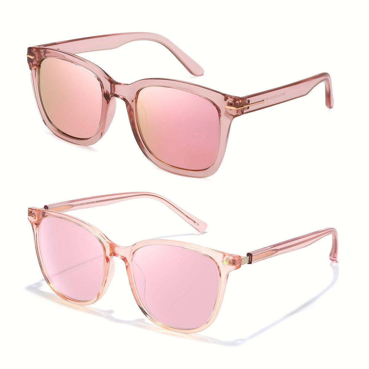 Lot de 2 lunettes de soleil polarisées pour femmes UV400 – Style papillon et cœur enveloppant Jackie-O, lunettes de mode tendance pour la conduite, la plage et l'extérieur, plusieurs couleurs disponibles