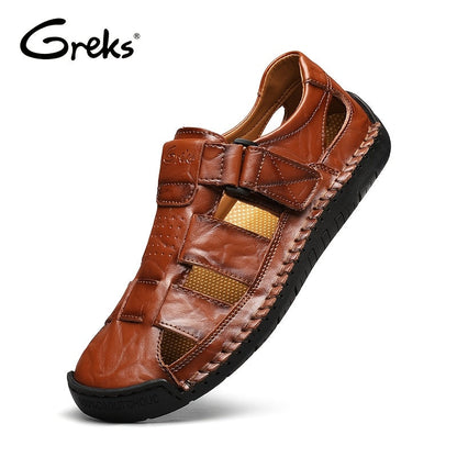 Sandales de sport fermées pour hommes – Chaussures de pêcheur d'extérieur respirantes, mocassins de plage d'été antidérapants pour la randonnée, la marche et les activités aquatiques | Velora