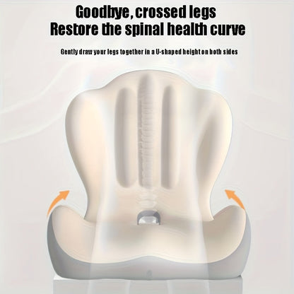 Lumbar Support Cushion for Office Chair & Car Seat – Memory Foam Lower Back and Hip Support Pillow, Ergonomic Breathable Design for Prolonged Sitting, Driving, Work from Home, Multiple Colors