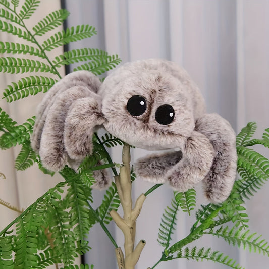 Adorable bébé araignée en peluche, personnage de dessin animé, poupée ultra douce grise, cadeau d'anniversaire ou de Noël pour enfants W-112