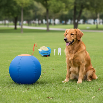 Balle de jeu résistante à la mastication pour chiens – Jouet durable pour le rapport et le dressage, idéal pour Golden Retriever, Bouledogue, Shiba Inu, Corgi et Berger Australien, pour le jeu en autonomie et l'obéissance.