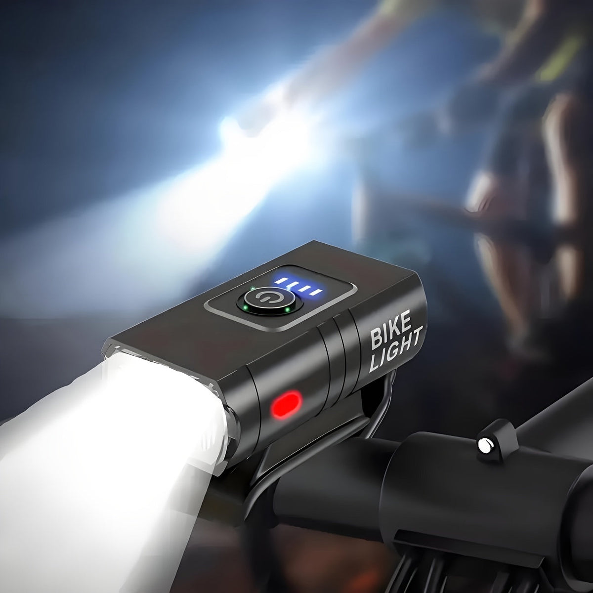 Ensemble de lumières de vélo LED rechargeables USB-C 1500 lumens – Feux avant et arrière pour vélo, 6+4 modes, étanches, indicateur de charge, charge rapide, éclairage de sécurité nocturne pour vélo de route et VTT