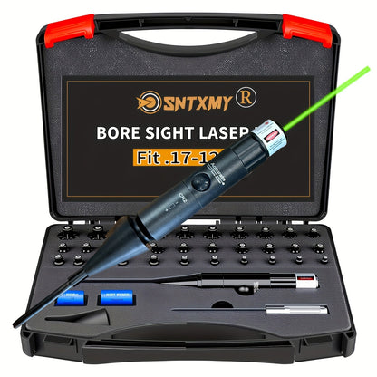 Kit laser de réglage de tir rouge/vert avec 8 ou 32 adaptateurs, universel multi-calibre de 0.17 à 12GA pour fusil, pistolet et fusil de chasse - Outil tactique de mise à zéro d'arme