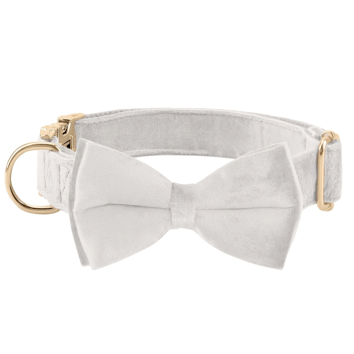 Collier avec nœud papillon pour chien en velours réglable avec boucle en métal - Collier avec nœud papillon mignon pour chiot, tailles S-XL pour chiens petits, moyens et grands, 12 couleurs, cadeau durable et élégant pour chien