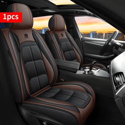Housse de siège de voiture en similicuir, protection de siège universelle avec rembourrage en mousse pour berline, SUV et pick-up – Durable, confortable, amélioration de l'intérieur de luxe, disponible en 7 coloris pour sièges avant ou arrière