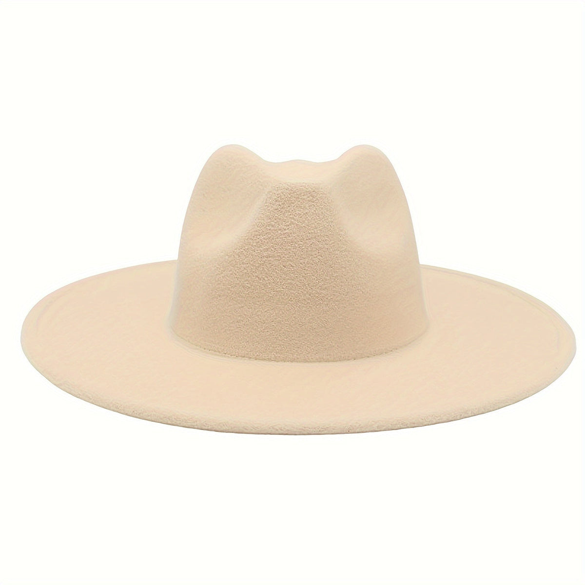 Chapeau de cow-boy à larges bords pour hommes et femmes – Fedora en feutre style western, chapeau style Panama Trilby jazz classique, chapeau de soleil pour festivals en plein air, voyages et tenue décontractée au quotidien
