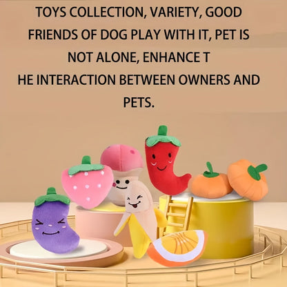 Lot de 5 petits jouets à mâcher en peluche pour chiens - Jouets dentaires pour chiots, styles et couleurs aléatoires, assortiment de jouets mignons