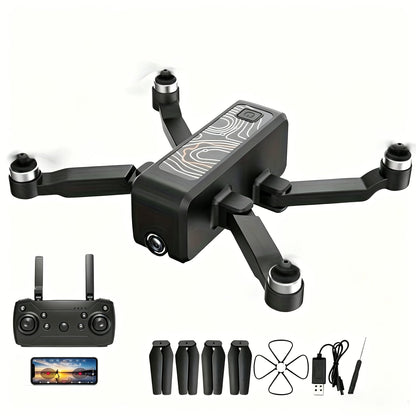 H5 Mini Drone with 4K HD Camera Brushless Motor Anti-Shake Gimbal 3 Batteries Carrying Case One-Button Takeoff Obstacle Avoidance Orbit Flight Windproof Stable RC Drone for Adults Beginners