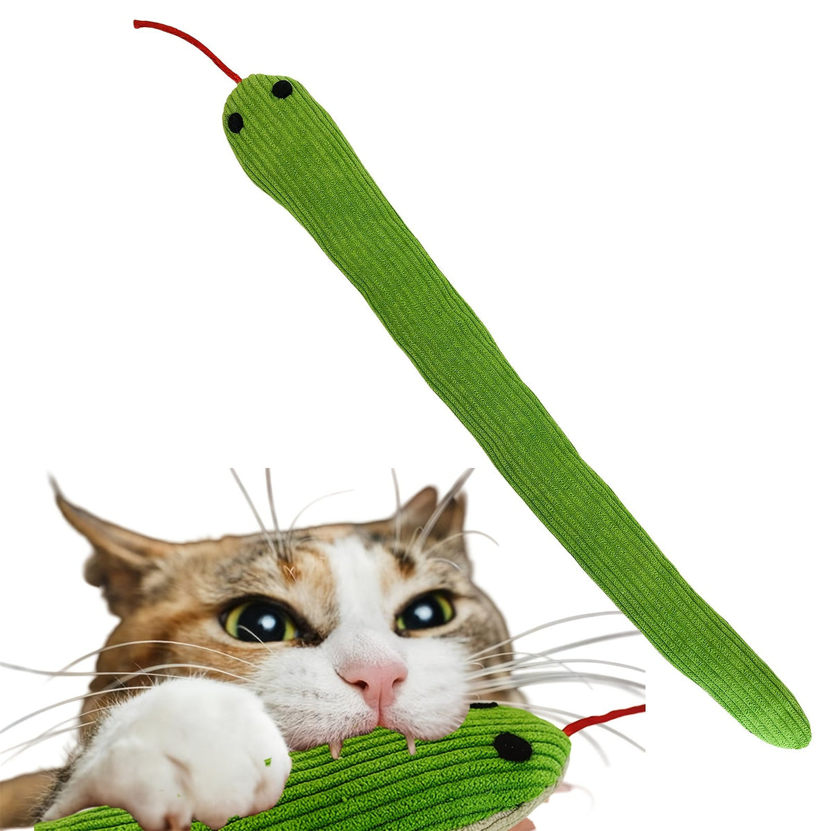 Jouet serpent froissant pour chat - Jouet d'exercice interactif pour chaton de 42 cm avec bruit de papier froissé, convient à toutes les races, parfait pour l'enrichissement et l'anti-ennui en intérieur