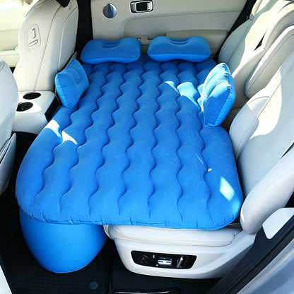 Matelas gonflable pour SUV - Lit de voiture pour camping et voyage - Matelas gonflable floqué universel pour coffre ou banquette arrière de SUV, lit de camping portable avec sac de rangement et kit de réparation, accessoires de road trip