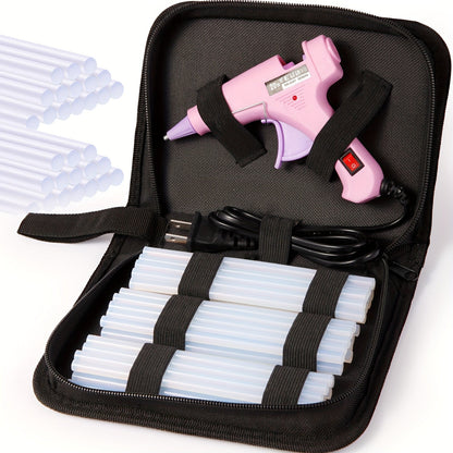 30W Hot Melt Glue Gun Kit with 30 Glue Sticks 7x150mm – Fast Heating Electric Glue Gun for School Arts Crafts DIY Projects and Quick Home Repairs – Multiple Color Options