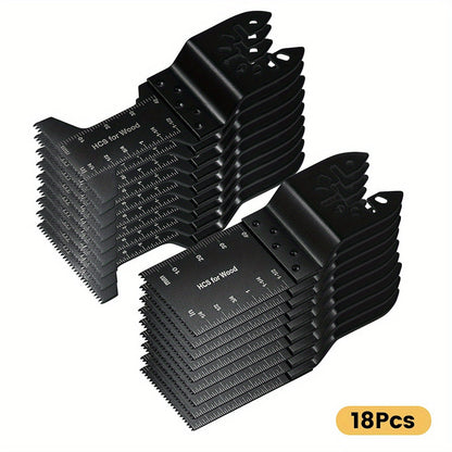 Lot de lames de scie oscillantes en titane à dégagement rapide pour outil multifonction – 18/28/36/50 pièces, coupe le métal, le bois et le plastique, compatible avec Dewalt, Makita, Bosch et plus encore