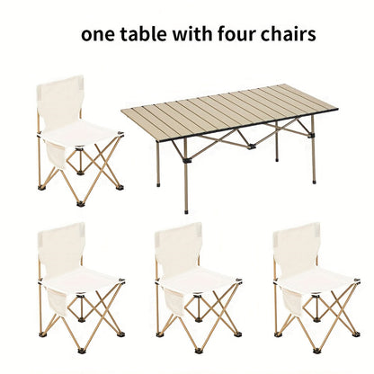 Ensemble de 2, 3 ou 5 chaises lune pliantes portables et table avec sac de rangement pour plage, camping, pêche, barbecue en famille, pique-nique, randonnée, cour, noir et blanc