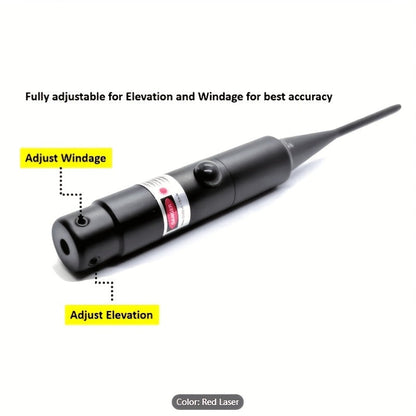 Kit de réglage laser avec 32 adaptateurs – Viseur laser rouge et vert pour calibres de 0,17 à 12GA, outil de réglage de précision pour fusil avec 8 heures d'autonomie, bouton marche/arrêt pour la chasse et le tir