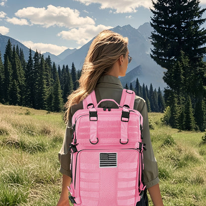 Sac à dos tactique unisexe haute capacité 50L – Sac militaire MOLLE pour le camping, la pêche, la chasse, la randonnée et les voyages – 13 options de couleurs incluant des variantes avec sac à main et sac de rangement