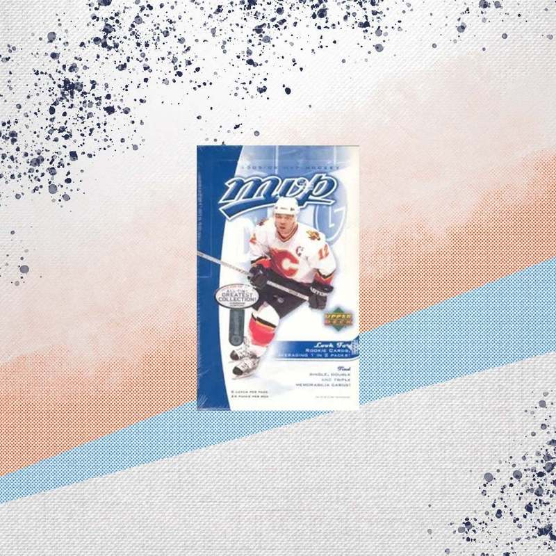Boîte de collection 2005-06 Upper Deck MVP Hockey – 24 paquets, 8 cartes par paquet – Ère des recrues de Crosby et Ovechkin, souvenirs portés en match, cartes autographiées – Boîte pour collectionneur de cartes de hockey LNH