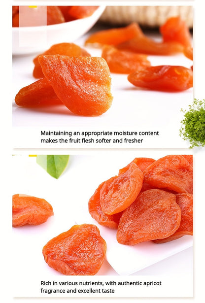 Lot de 3 sachets d'abricots secs, en-cas aux fruits tropicaux naturels, collation saine et sucrée pour les fêtes, les cadeaux et les voyages