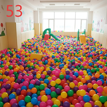 53 balles de piscine à balles arc-en-ciel pour enfants - Balles océaniques vibrantes pour tente de jeu, pataugeoire et jeux d'eau, balles en plastique sans BPA, jouet unisexe pour tout-petits, cadeau d'anniversaire, de Noël ou d'Halloween