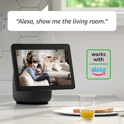 Caméra intérieure WiFi PTZ avec écran intégré de 3 pouces, appel vidéo HD 3MP, audio bidirectionnel, vision nocturne couleur, détection par IA, moniteur pour animaux, bébé et personnes âgées, caméra de sécurité domestique avec contrôle par application