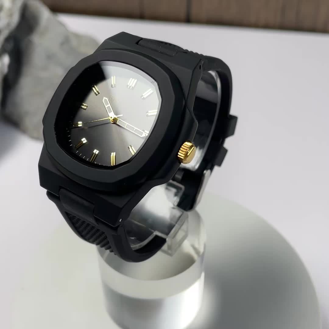 Montre à quartz pour homme avec bracelet en silicone décontracté, boîtier en alliage de zinc, cadran ovale et affichage analogique à aiguilles - Montre légère et tendance pour le quotidien, idée cadeau pour homme, petit ami ou père