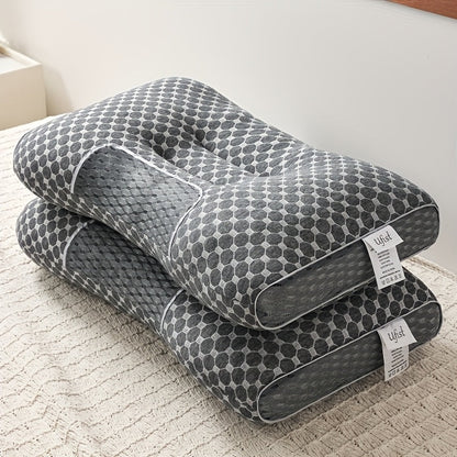 Lot de 2 oreillers de lit – Coussins ultra-doux avec soutien cervical et housses amovibles lavables en machine, sommeil profond et respirant, confort toutes saisons pour la chambre à coucher