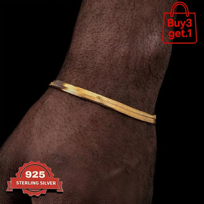 Collier et bracelet chaîne serpent plat en argent sterling 925 – Design 2D élégant et superposable, plusieurs longueurs disponibles, coffret cadeau inclus, idéal pour la Saint-Valentin, les fêtes et pour agrémenter vos tenues au quotidien