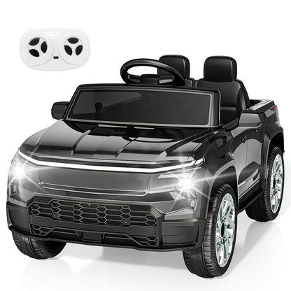 24V Remote Control Electric Ride-On Car for Kids with Soft Start, LED Lights, Music, Seat Belt & Parental Remote – White Black Blue Pink – Perfect Birthday Holiday Gift for Boys & Girls Ages 3-8