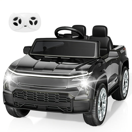 24V Remote Control Electric Ride-On Car for Kids with Soft Start, LED Lights, Music, Seat Belt & Parental Remote – White Black Blue Pink – Perfect Birthday Holiday Gift for Boys & Girls Ages 3-8