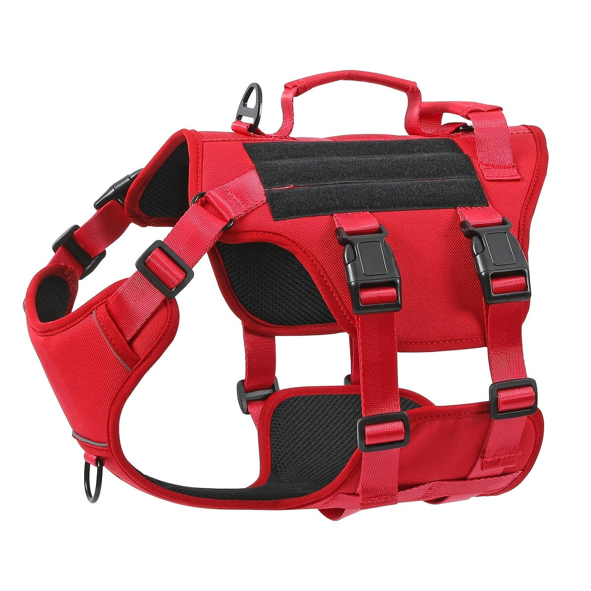Harnais pour chien anti-traction anti-évasion – Gilet complet rembourré et doux pour animal de compagnie avec poignée de levage, bandes réfléchissantes et attache de laisse, réglable pour la marche, la randonnée et le dressage des grands chiens
