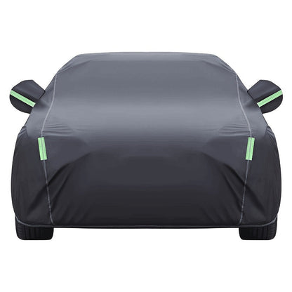Waterproof Car Cover for Sedan & SUV – All Season UV Protection, Rain, Snow & Dust Shield, Thickened 190T Oxford Cloth, Fits Cars 183–216 Inches, Storage Bag Included – Black