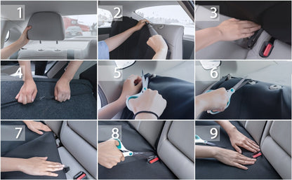 Housses de siège auto universelles pour véhicules 5 places - Motif papillon et pneu, tissu épais respirant et résistant à l'usure, ensemble complet de protection des sièges avant et arrière, convient à la plupart des voitures, camions et SUV