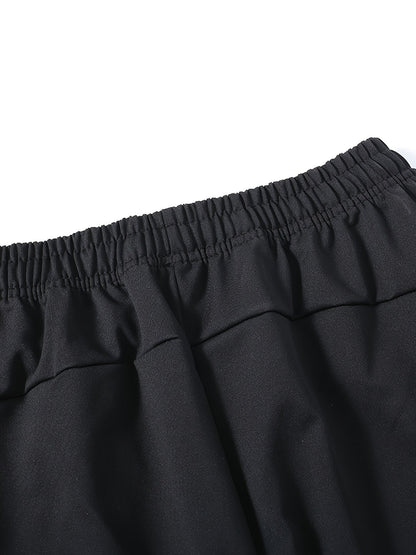Pantalon de jogging pour homme avec cordon de serrage et poches, coupe classique resserré aux chevilles, en 95 % polyester pour le running, l'entraînement, le quotidien, le printemps et l'automne – Pantalon de sport confortable pour homme