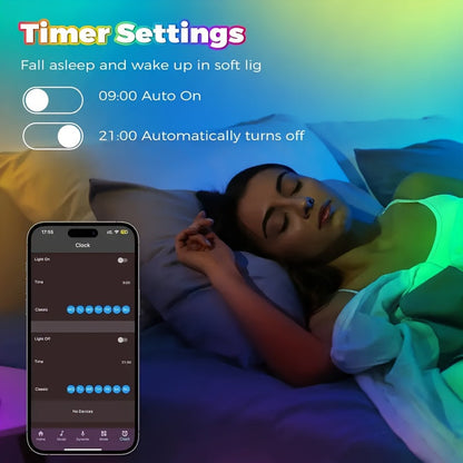 Ruban LED RVB de 15 m à 80 m – Changement de couleur avec télécommande 44 touches, mode DIY, intensité réglable, pour chambre, salon, Noël, fêtes et décoration intérieure