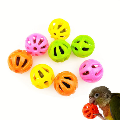Lot de 5 jouets pour oiseaux - Jouets colorés pour cage de perroquet pour le mâchouillage, la recherche de nourriture et l'enrichissement - Jouets pour perroquets, canaris, inséparables, calopsittes et perruches - Accessoires pour cage à oiseaux
