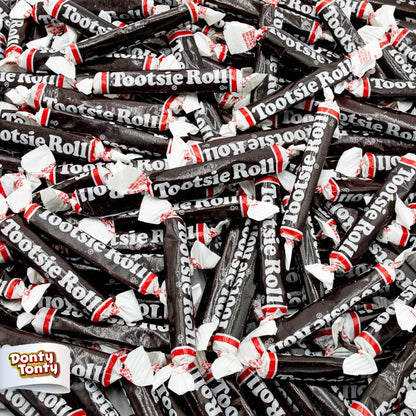 Tootsie Rolls en vrac, friandises chocolatées à mâcher – Snacks classiques emballés individuellement, sans arachides ni gluten, parfaits pour Halloween, les bols à bonbons au bureau, les fêtes et les cadeaux