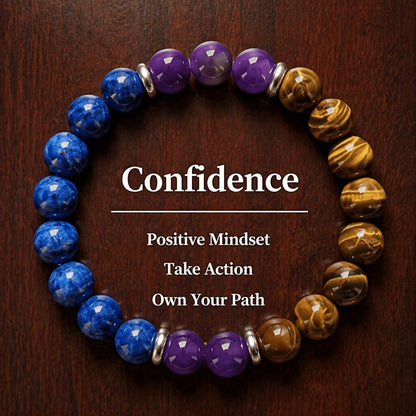 Ensemble de 9 bracelets superposés en pierre naturelle et perles de verre – Bracelets en perles faits main de 8 mm avec détails en alliage de zinc, bijoux empilables élégants pour femmes, cadeau idéal pour les fêtes, banquets et festivals