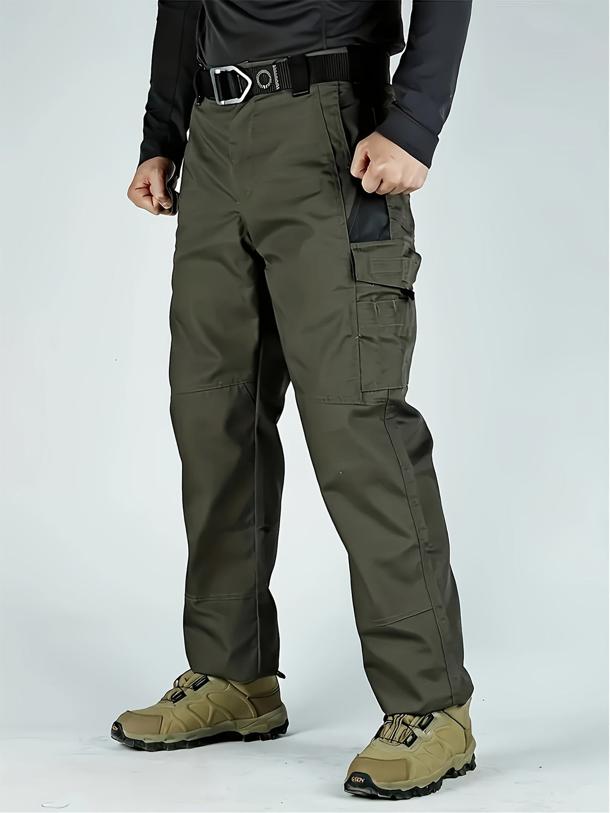 Pantalon cargo tactique pour homme, séchage rapide, léger, multi-poches, pour randonnée, plein air, travail, S-XXXL, noir, gris, vert, marron, coupe droite, pantalon utilitaire